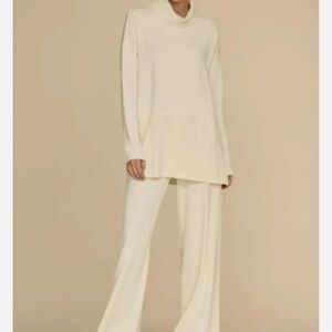 Noli Cream Cowl Neck and pant set Small